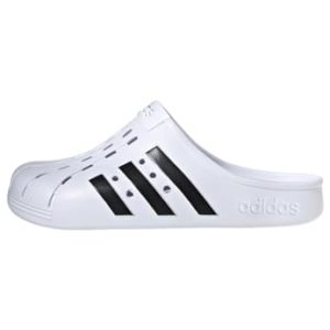 adidas Adilette Clog, Sandales Unisexe Adulte, Blanc (Cloud White Core Black Cloud White), 40.5 EU