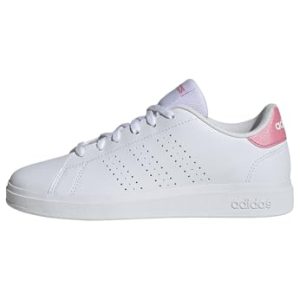 adidas Mixte Advantage 2.0 Shoes Junior Chaussures Basses Non liées au Football, Cloud White/Bliss Pink/Core Black, 37 1/3 EU