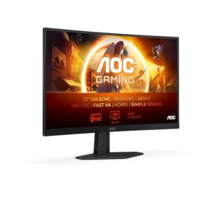 AOC Gaming C27G4ZXED - 27 Pouces FHD Curved Monitor, 280Hz, 1ms, HDR10, FreeSync Premium (1920x1080, HDMI, DisplayPort) Noir/Gris