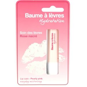 Baume à Lèvres Hydratation - Reflet Rose Nacré - Hydratation Intense et Élégance Naturelle - Soin pour des Lèvres Douces et Sublimées - Lip Balm Éclat Naturel, Confort French Tendance
