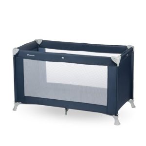 Bebeconfort Soft Dreams, Lit Parapluie Bébé 0-3 ans (0-15 kg), Lit Voyage Léger, Matelas Fibre de Bois et Mousse (60 x 120 cm), Sac de Transport, Pliage Parapluie Compact, Navy Blue