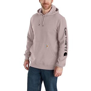 Carhartt Sweat-shirt graphique à manches logotées, coupe ample, taille moyenne Maillot de survêtement Homme, Violet, M