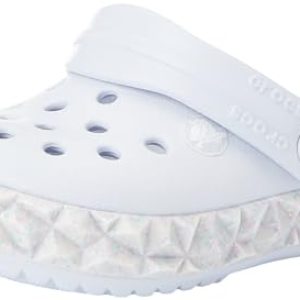 Crocs Unisexe Enfant Crocband Geometric Gltr Band Clog T Sabots, Dreamscape, 19/20 EU