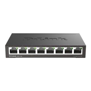 D-Link DGS-108 Switch 8 Ports Gigabit Metallique 10/100/1000mbps - Idéal Partage de Connexion et Mise en Réseau Small/Home Office