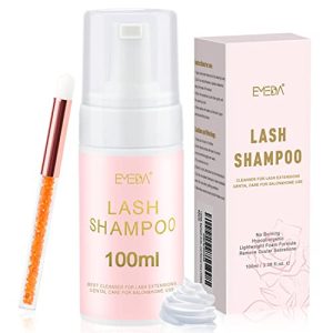 EMEDA 100ML Shampooing pour les Cils Nettoyant Moussant pour les Cils Shampooing pour les Cils pour Les Extensions Cils et le Toilettage Éliminer le Maquillage et la Saleté de Cils