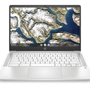 HP Chromebook 14a-na0000sf Ordinateur Portable 14" HD (Intel Celeron, RAM 4 Go, eMMC 32 Go, AZERTY, ChromeOS)