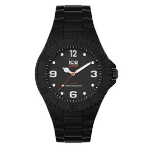 ICE-WATCH - Ice Generation Black Forever - Montre Noire Mixte avec Bracelet en Silicone - 019154 (Medium)