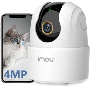 Imou 2.5K(4MP) Caméra Surveillance WiFi Intérieur Caméra 360° Connectée Smartphone Détection Humaine AI Suivi Intelligent Sirène Audio Bidirectionnel Mode Privé Compatible Alexa pour Bébé/Animaux
