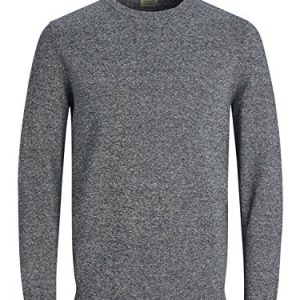 Jack & Jones Homme Jjebasic Knit Crew Neck Noos Pull, Bleu (Navy Blazer Detail: Twisted With Jet Stream), M EU