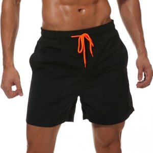 Kfnire Maillot de Bain Homme Séchage Rapide Shorts de Bain Homme avec Cordon de Serrage Contrastés et Poches Short de Plage