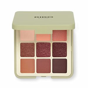 KIKO Milano Green Me Eyeshadow Palette 102, Palette De 9 Ombres À Paupières Aux Finis Variés : Mat, Nacré Et Métallisé
