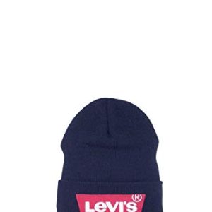 Levi's Homme Oversized Batwing Beanie Bonnet, Noir (Noir Regular Black 59), Taille unique EU