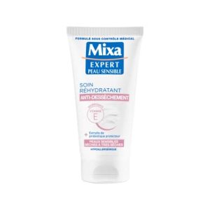 Mixa Expert Peau Sensible - Soin Réhydratant Antidessèchement à l'Extrait d'Avoine + Karité Nutritif - 50 ml