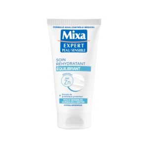 Mixa Expert Peau Sensible - Soin Réhydratant Equilibrant à l'Extrait d'Avoine + Cuivre Régulateur - 50 ml