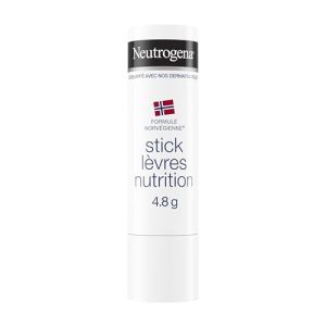 Neutrogena | Stick Lèvres Nutrition (tube de 4,8 g) – Baume à lèvres pour soulager les lèvres sèches et abîmées – Soin lèvres avec formule norvégienne développé avec nos dermatologues