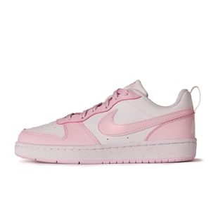 Nike Court Borough Low Recraft (GS) Young Athletes Shoe, White/Pink Foam, 40 EU
