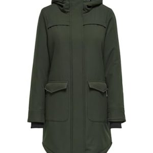 ONLY ONLMAASTRICHT Parka Jacket OTW Noos, Kaki, S Femmes