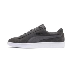 PUMA Mixte Smash V2 Baskets, Castlerock Puma Noir Puma Blanc, 46 EU