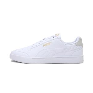 PUMA Unisex Shuffle Baskets, Puma White Puma White Puma Team Gold, 43 EU