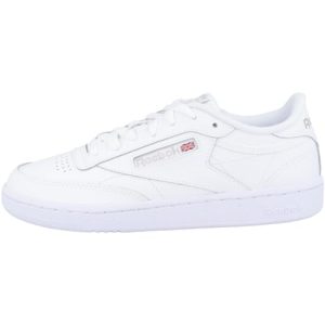 Reebok Club C 85-Shoes, Chaussures de Fitness Mixte, WHITE/LIGHT GREY, 42.5 EU