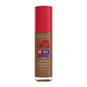 Rimmel London Lasting Finish jusqu'à 35h, 530 Truffle, fond de teint, longue tenue, hydratant, formule vegan, couvrance totale, 30 ml