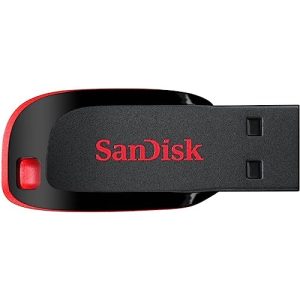 SanDisk 64 GB Cruzer Blade USB 2.0 Flash Drive - Black