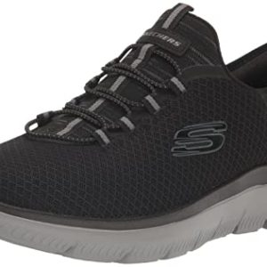 Skechers Homme Summits High Range Fashion-Sneakers, Black Charcoal, 42 EU Large