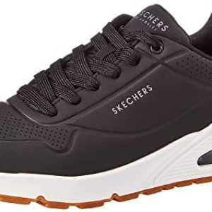 Skechers Uno Stand On Air Baskets Homme, Dark Black Durabuck Trim, 44 EU