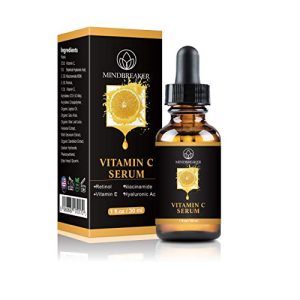 Sérum rétinol naturel à 5% de vitamine C, Formule de traitement de la peau, anti - rides bio, Crème émolliente, cernes, cicatrices, soin bio pour le visage et les yeux