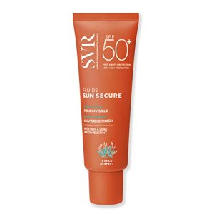 SVR - Sun Secure Fluide SPF50+ - Fluide solaire invisible toucher sec – Très haute protection UVA, UVB, infrarouge & lumière visible – Peaux sensibles – Niacinamide, Vitamine E – 50 ml