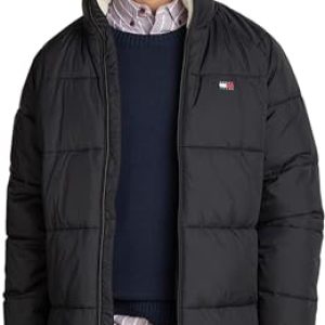 Tommy Jeans Doudoune Homme Chaude, Noir (Black), M