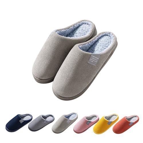 VeraCosy Hommes Chaussons à mémoire de forme