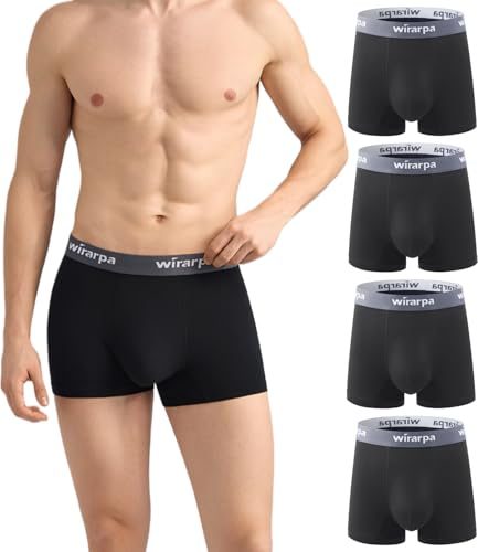 Nuofengkudu Hommes sans Couture Modal Long Boxer